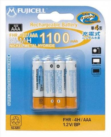 FUJICELL NiMH Rechargeable AAA 1100mAh BL2 - FUJICELL NiMH Rechargeable AAA 1100mAh BL2