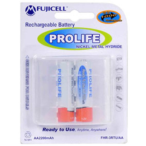 FUJICELL PROLIFE Ni-MH AA 2200mAh BL2