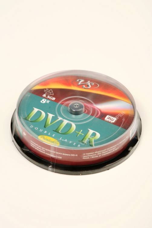 VS DVD+R 8.5 GB  8x CB/10 Double Layer Ink Print