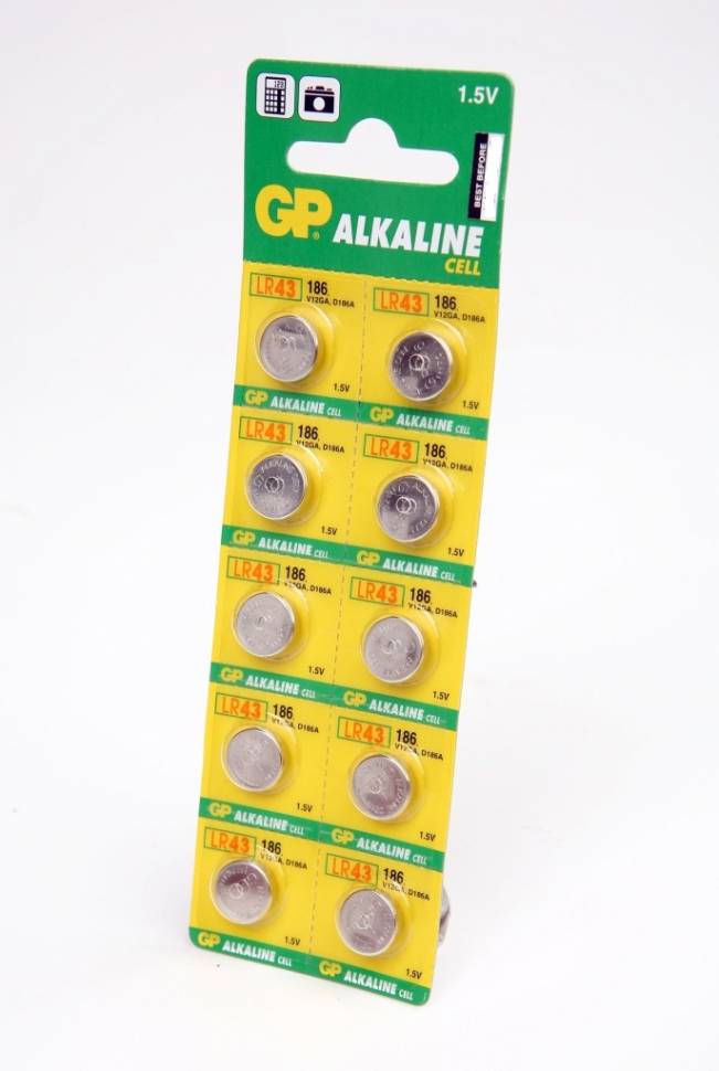 GP Alkaline cell 186-C10 AG12 BL10 - GP Alkaline cell 186-C10 AG12 BL10