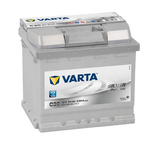 Аккумулятор Varta Silver Dynamic C30 54 Ач 530 A обратная пол. 554400 207*175*190 - Аккумулятор Varta Silver Dynamic C30 54 Ач 530 A обратная пол. 554400 207*175*190