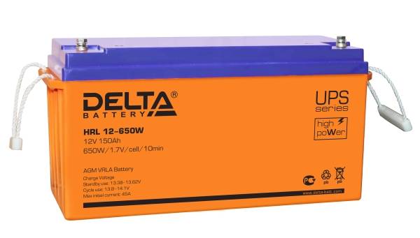 Аккумулятор DELTA HRL 12-650 - Аккумулятор DELTA HRL 12-650