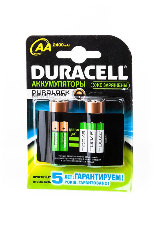 DURACELL HR6 АА 2400mAh уже заряжены BL2 - DURACELL HR6 АА 2400mAh уже заряжены BL2
