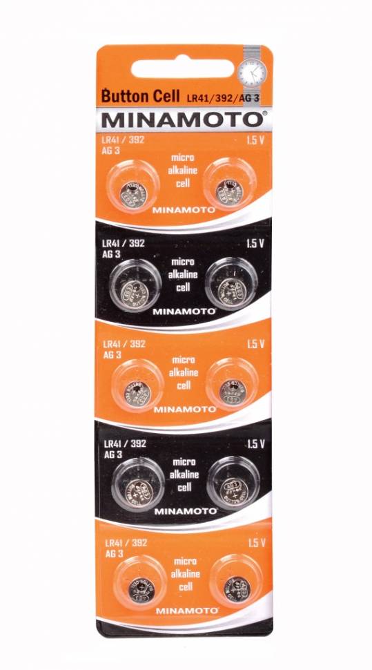 MINAMOTO Button Cell AG3 BL10 - MINAMOTO Button Cell AG3 BL10