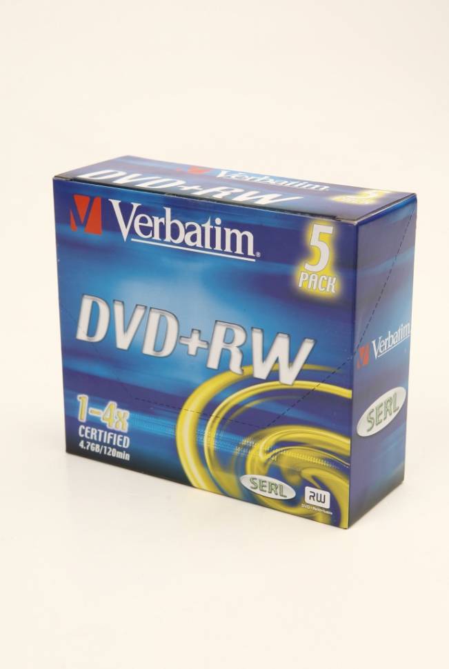 Verbatim 43297 DVD+RW Slim Color - Verbatim 43297 DVD+RW Slim Color