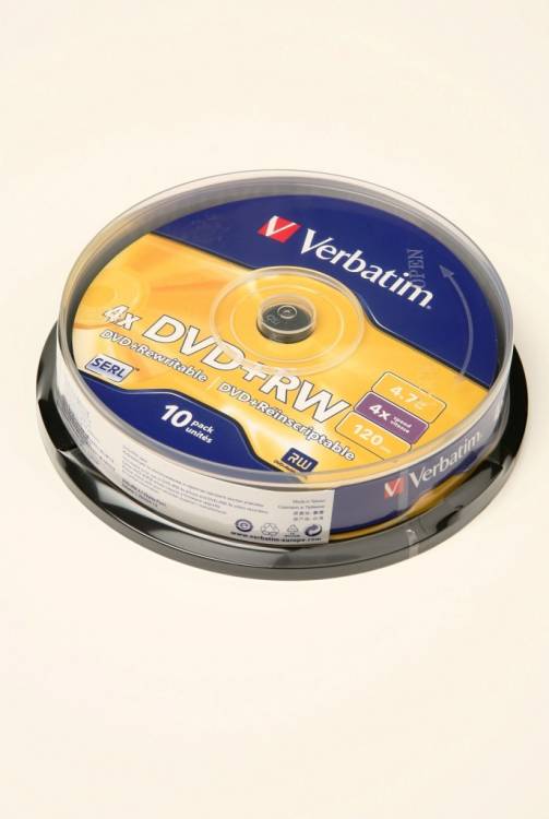 Verbatim 43488 DVD+RW 4.7 GB 4x CB/10