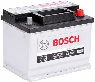 Аккумулятор Bosch S3 56 Ач 480 А прямая полярность S3006 556401 C15 242*175*190 - Аккумулятор Bosch S3 56 Ач 480 А прямая полярность S3006 556401 C15 242*175*190