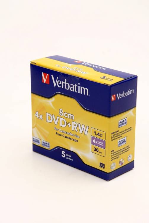Verbatim 43565 DVD+RW 8 см 1.4GB JC/5