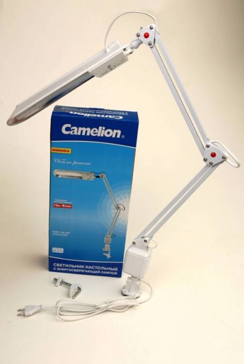 Camelion KD-017С белый (на струбцине)