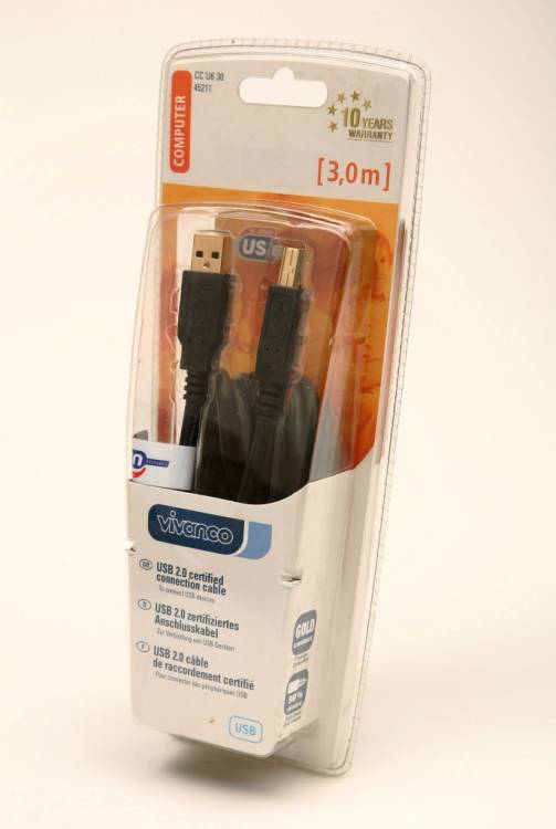 VIVANCO CC U6 30  45211 USB 3м черный BL1