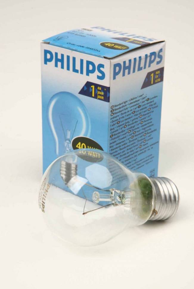 Лампа общего назначения с прозрачной колбой philips a55 40w e27 cl 354532.