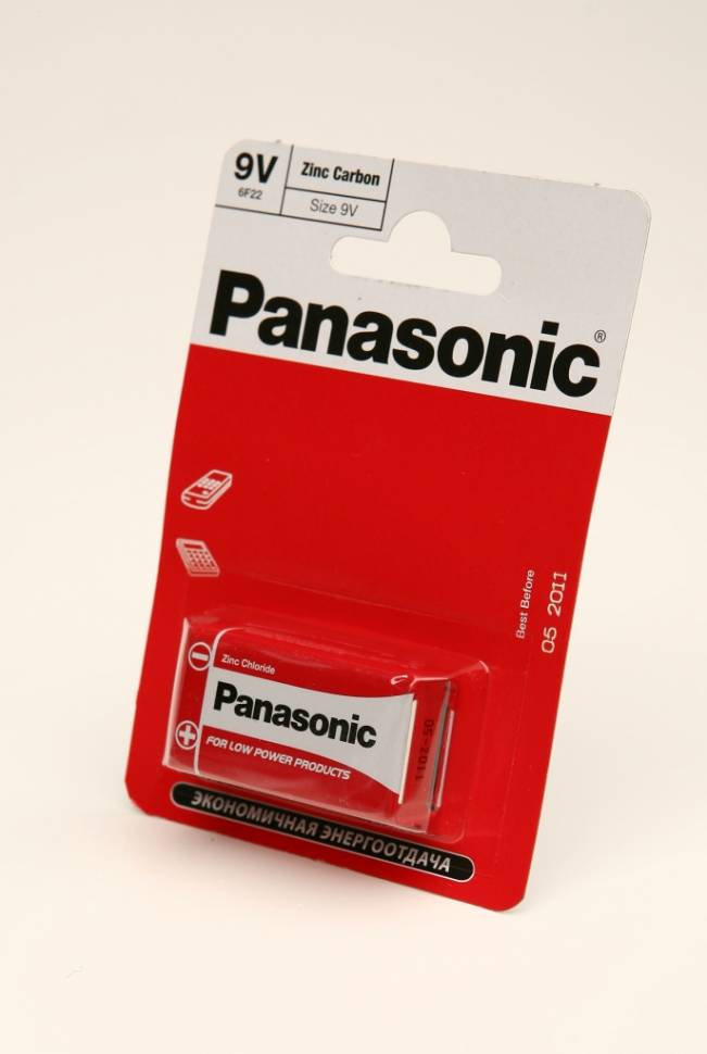 Panasonic Zinc Carbon 6F22RZ/1BP R6F22RZ BL1 - Panasonic Zinc Carbon 6F22RZ/1BP R6F22RZ BL1