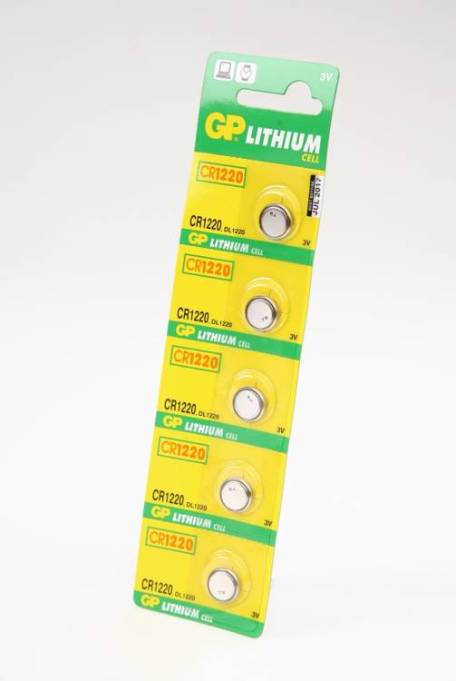 GP Lithium CR1220-C5 CR1220 BL5