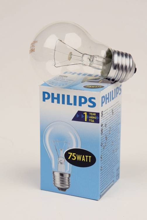 PHILIPS A55 75W E27 CL 354594