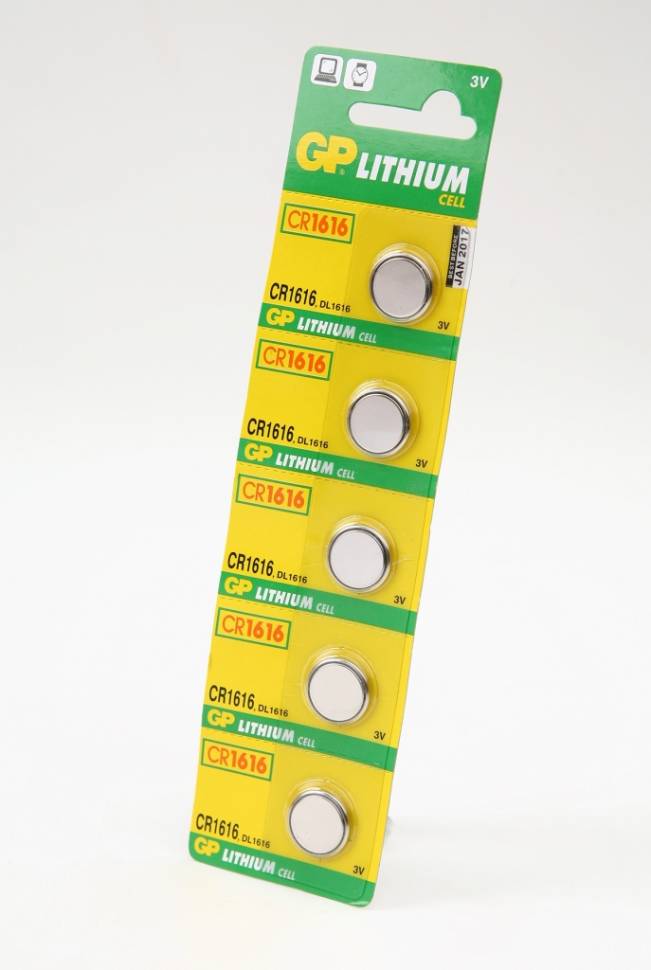 GP Lithium CR1616-C5 CR1616 BL5 - GP Lithium CR1616-C5 CR1616 BL5