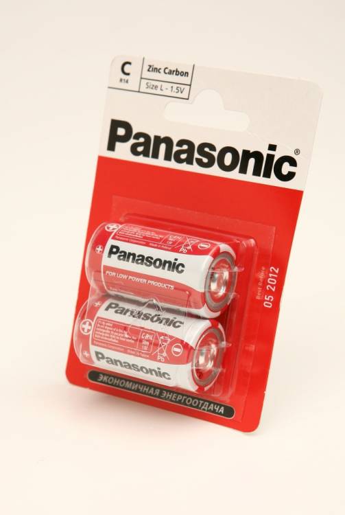 Panasonic Zinc Carbon R14RZ/2BP R14 BL2