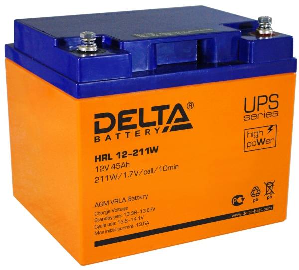 Аккумулятор DELTA HRL 12-211 - Аккумулятор DELTA HRL 12-211