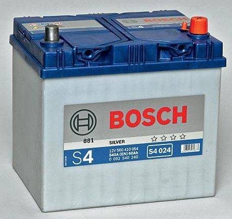 Аккумулятор Bosch S4 Silver 60 Ач 540 А обр. пол. S4024 560410 D47 232*173*225 - Аккумулятор Bosch S4 Silver 60 Ач 540 А обр. пол. S4024 560410 D47 232*173*225