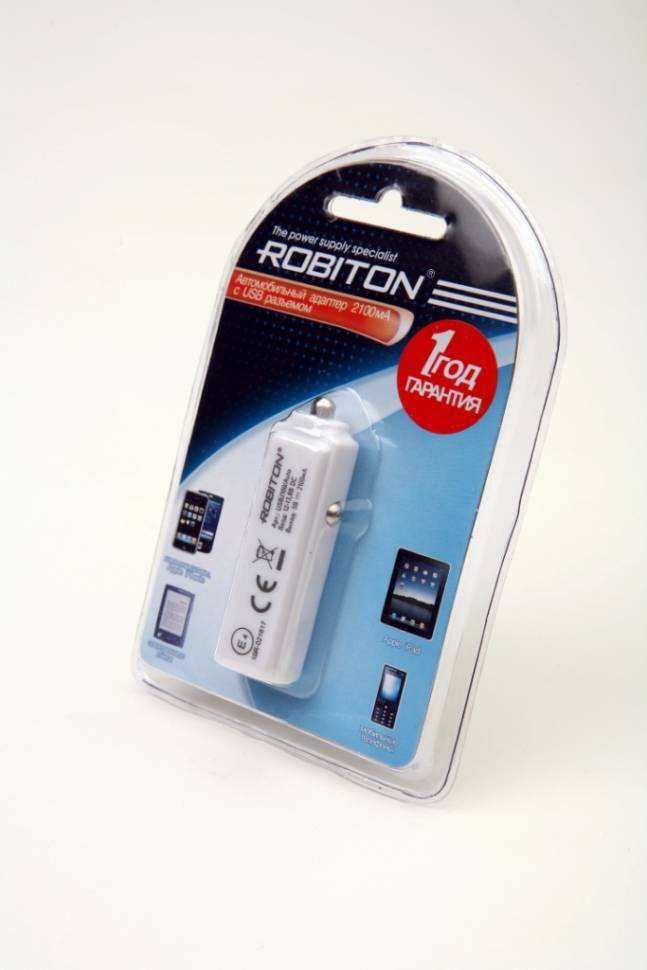 ROBITON USB2100/Auto 2100мА с USB входом   BL1 - ROBITON USB2100/Auto 2100мА с USB входом   BL1