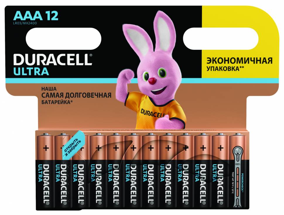 DURACELL ULTRA LR03 BL12 - DURACELL ULTRA LR03 BL12