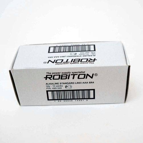 ROBITON STANDARD LR03 SR4, в упак 40 шт - ROBITON STANDARD LR03 SR4, в упак 40 шт