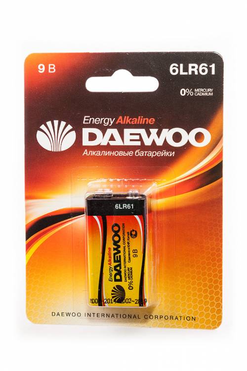 DAEWOO ENERGY Alkaline 6LR61EA-1B 6LR61 BL1