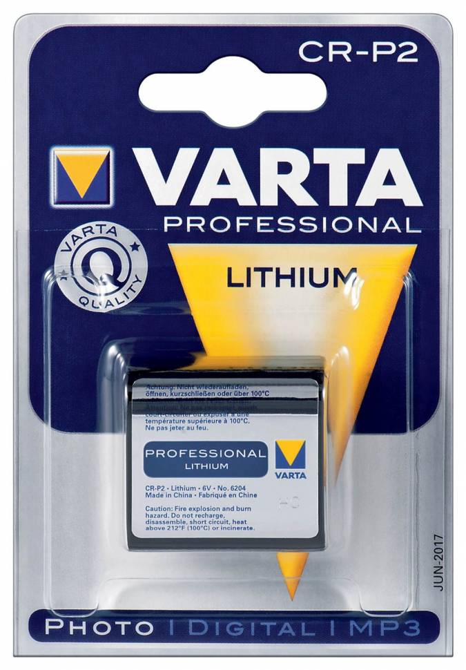 VARTA PROFESSIONAL LITHIUM 6204 CR-P2 BL1 - VARTA PROFESSIONAL LITHIUM 6204 CR-P2 BL1