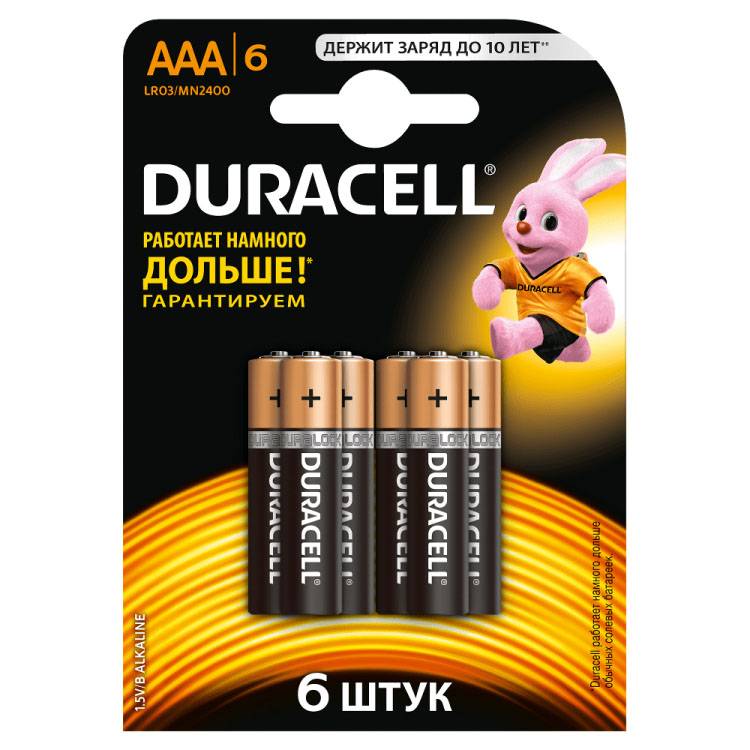 DURACELL LR03 BL6 - DURACELL LR03 BL6