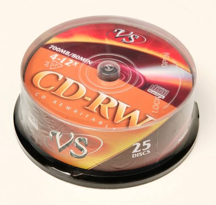 VS CD-RW 80 4-12x CB/25 - VS CD-RW 80 4-12x CB/25
