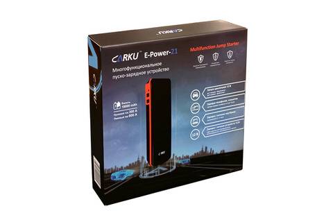 Пуско-зарядное устройство CARKU E-Power 21 (66,6 Вт/ч, 18000 мАч) - Пуско-зарядное устройство CARKU E-Power 21 (66,6 Вт/ч, 18000 мАч)