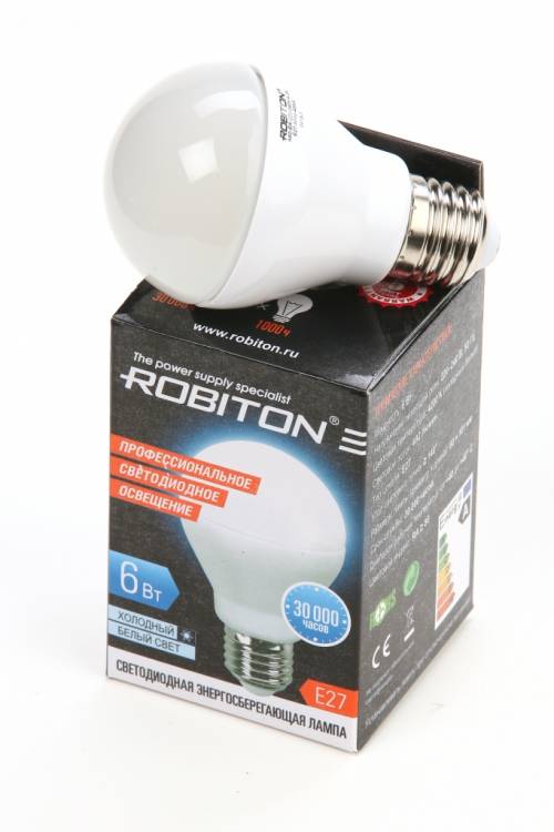 ROBITON LED A60-6W-4200K-E27 BL1