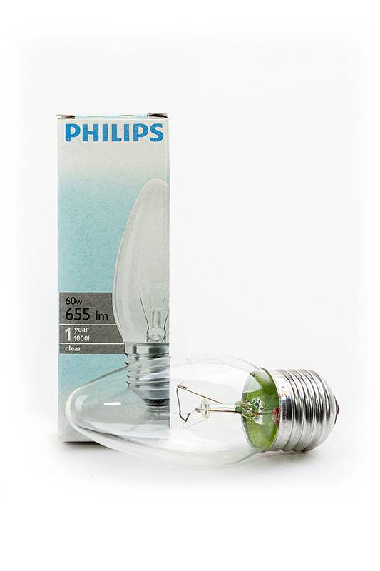 PHILIPS B35 60W E27 CL - PHILIPS B35 60W E27 CL