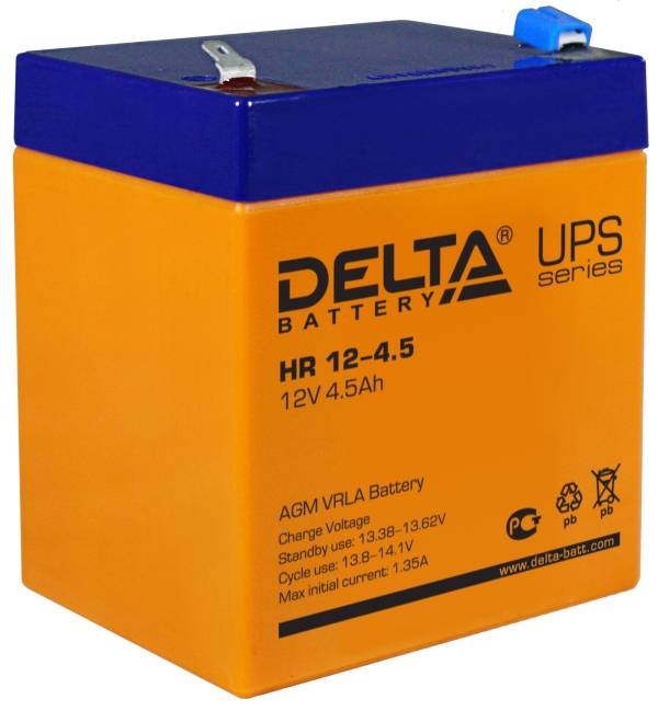 Аккумулятор DELTA HR 12-4.5 - Аккумулятор DELTA HR 12-4.5