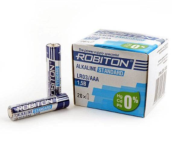 ROBITON STANDARD LR03 BULK20, в упак 20 шт