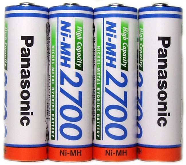 Panasonic BK-3HGAE/4BE 2700mAh AA BL4 - Panasonic BK-3HGAE/4BE 2700mAh AA BL4