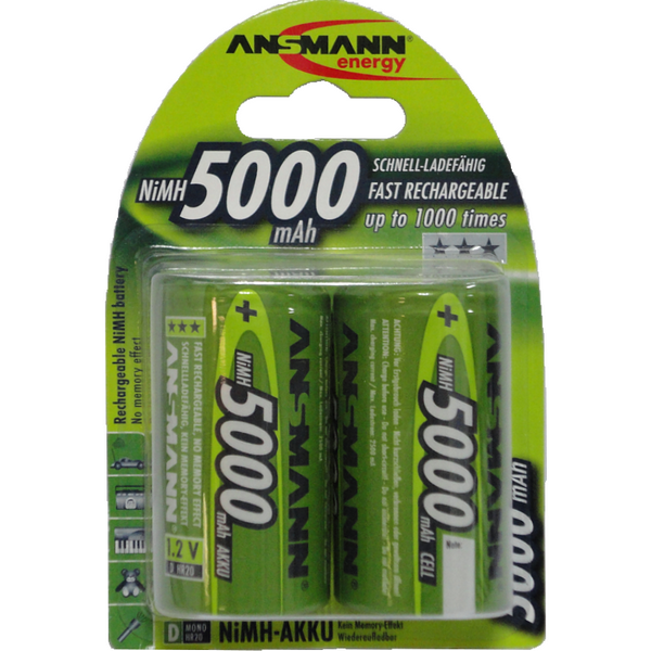 ANSMANN 5030922-RU maxE 5000мАч D BL2 - ANSMANN 5030922-RU maxE 5000мАч D BL2