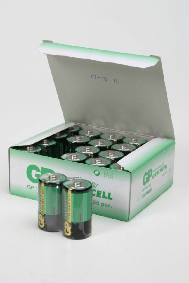 GP Greencell 13G/R20 SR2, в упак 20 шт - GP Greencell 13G/R20 SR2, в упак 20 шт