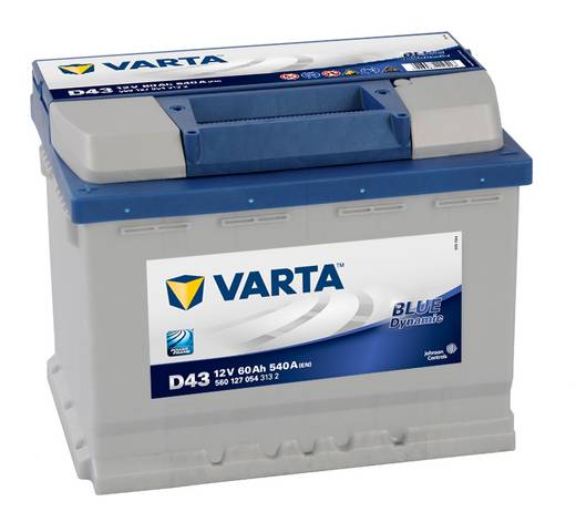 Аккумулятор Varta Blue Dynamic 60 Ач 540 A прямая пол. D43 560127 242*175*190