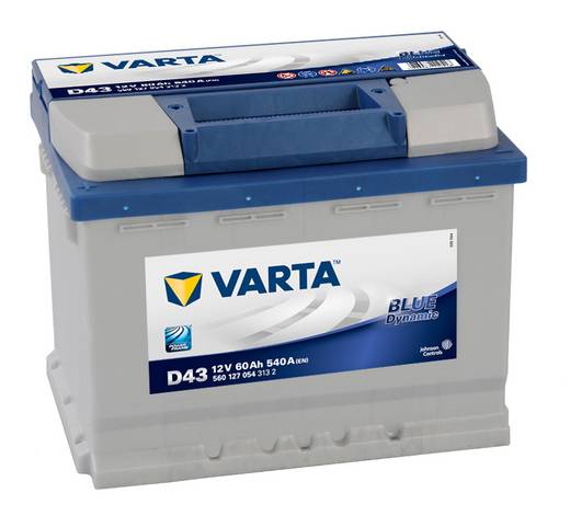 Аккумулятор Varta Blue Dynamic 60 Ач 540 A прямая пол. D43 560127 242*175*190 - Аккумулятор Varta Blue Dynamic 60 Ач 540 A прямая пол. D43 560127 242*175*190