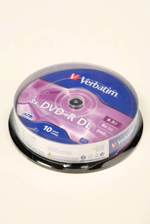 Verbatim 43666 DVD+R 8.5 GB 8x CB/10 Double Layer
