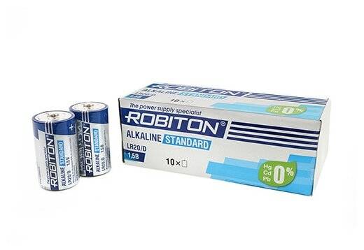 ROBITON STANDARD LR20 BULK10, в упак 10 шт