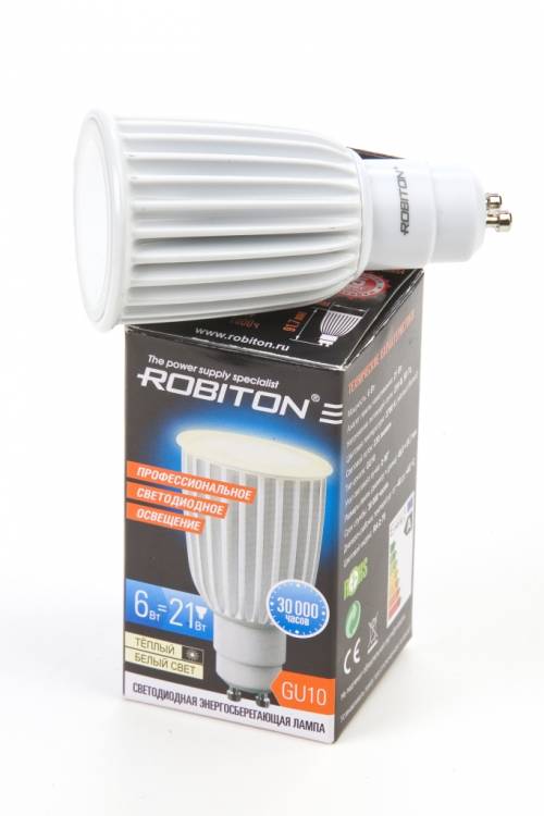ROBITON LED PAR16-6W-2700K-GU10 BL1