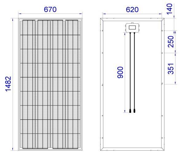 Солнечная батарея DELTA BST 150-12 P - Солнечная батарея DELTA BST 150-12 P