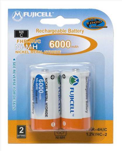 FUJICELL NiMH Rechargeable C 6000mAh BL2 FHR-4H/C